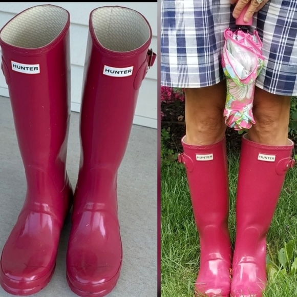Hunter Shoes - Hunter Tall Glossy Size 7